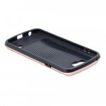 Wholesale LG K4 VS425 Iron Shield Hybrid Case (Champagne Gold)